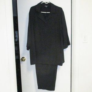 2 Piece Set - Shirt & Pants Set “e dot inc” Black Sz 20W